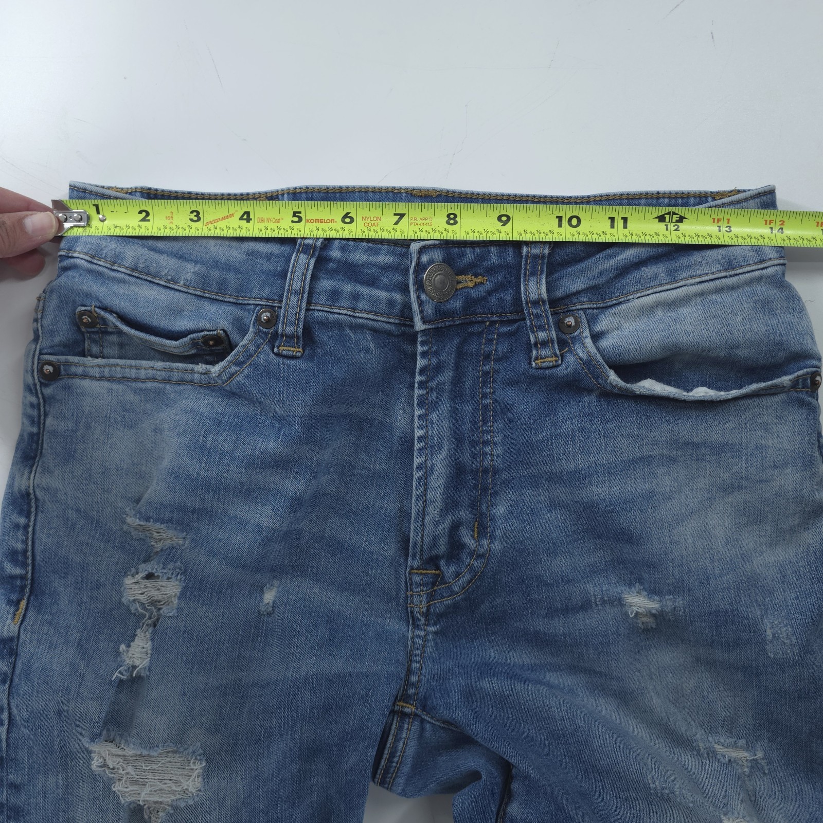 American Eagle Jeans Slim Mens 28×30 Distressed Indie Sleaze Hipster Soft Grunge