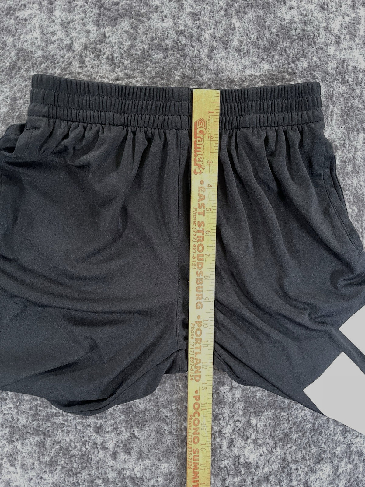 Adidas Black Logo Active Shorts Size 14/14 Athletic Wear Lightweight Apparel