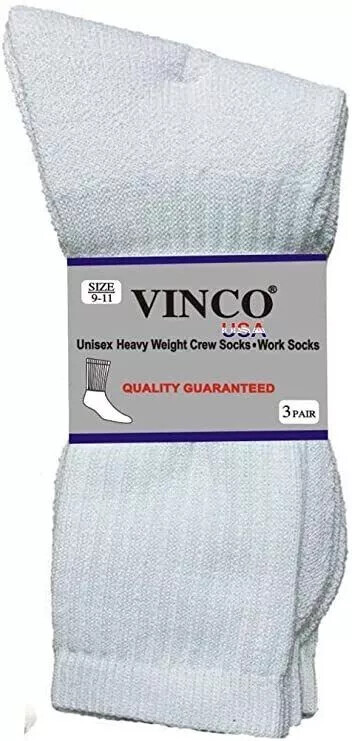 Wholesale Bulk Lot Men Solid White Sports Socks Casual Cotton Size 9-11 10-13