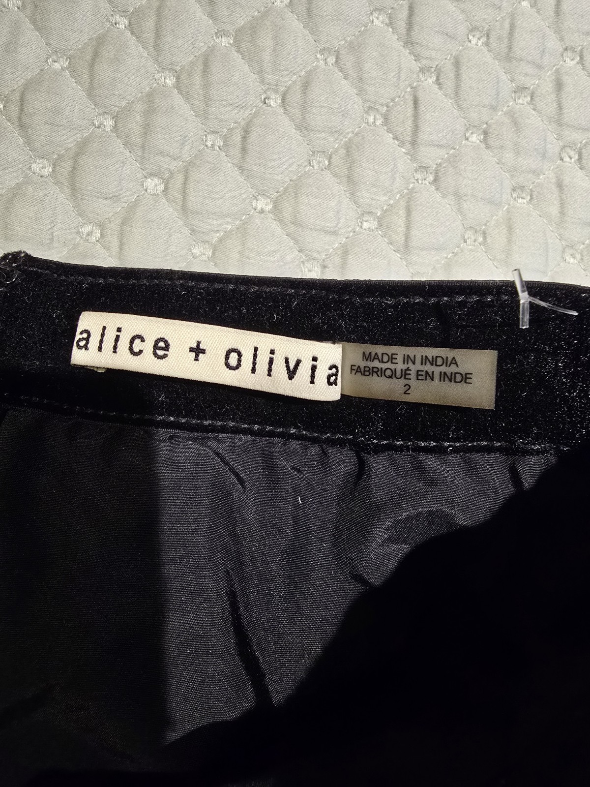Alice + Olivia Cina Embellished Glitter Tassel Mini Skirt Ombre Gold Size 2