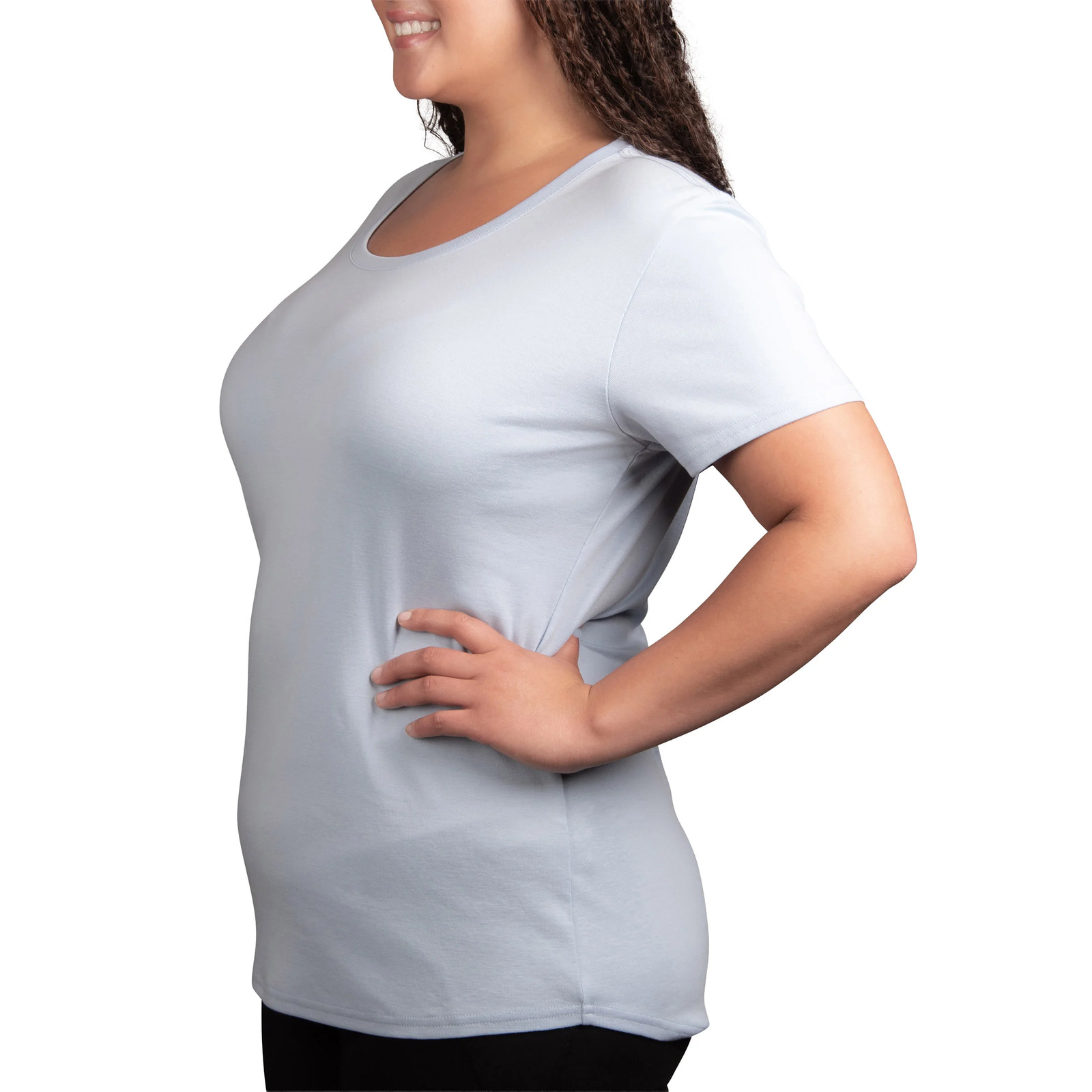 Kirkland Signature Women’s Scoop Neck Pima Cotton Tee, 2-pack