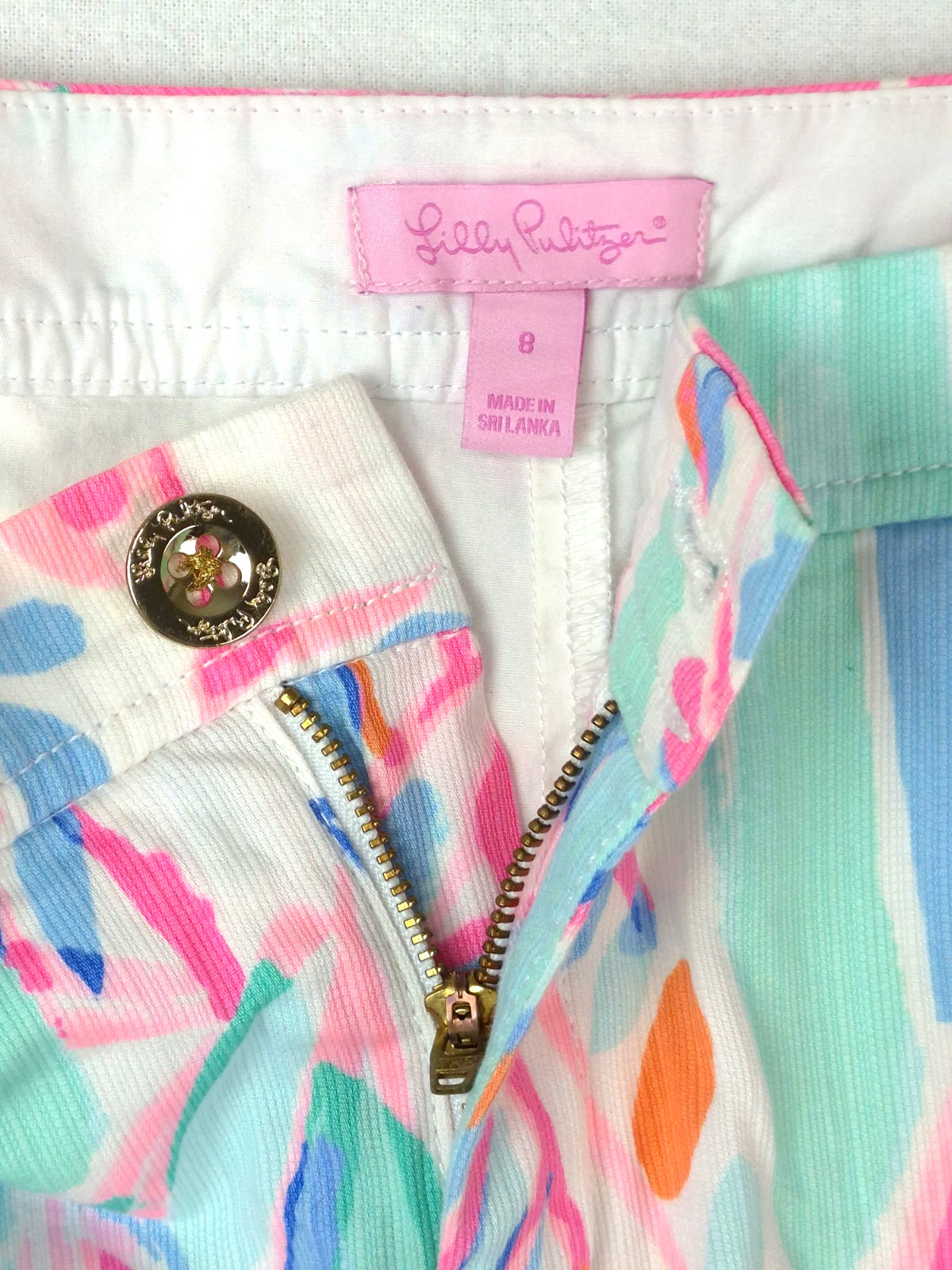Lilly Pulitzer Colette Sailboat Skort Short Scallop Hem Pink Colorful Coastal