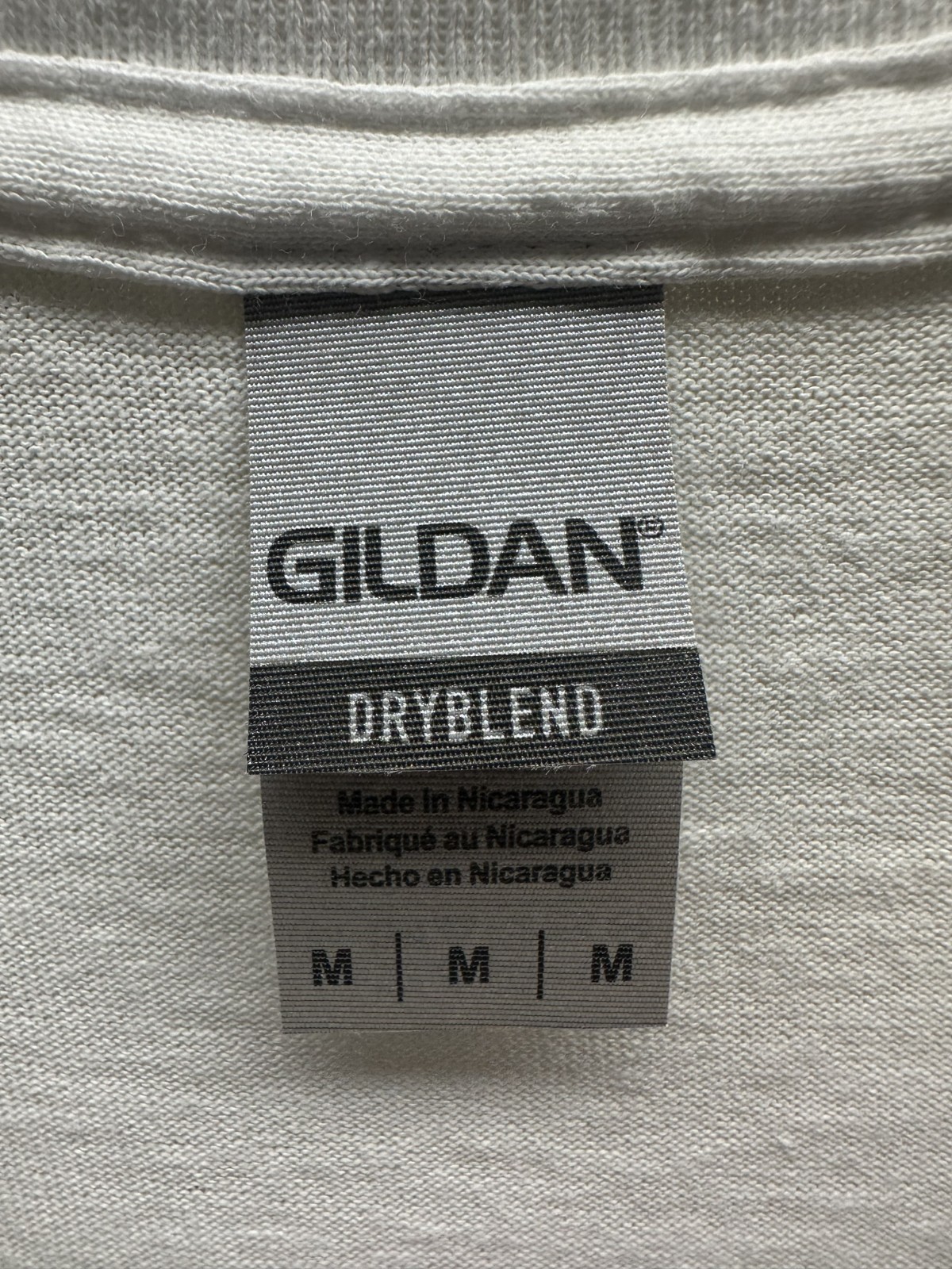 Gildan Dryblend White Short Sleeve Crew Neck 100% Cotton T-Shirt Medium New
