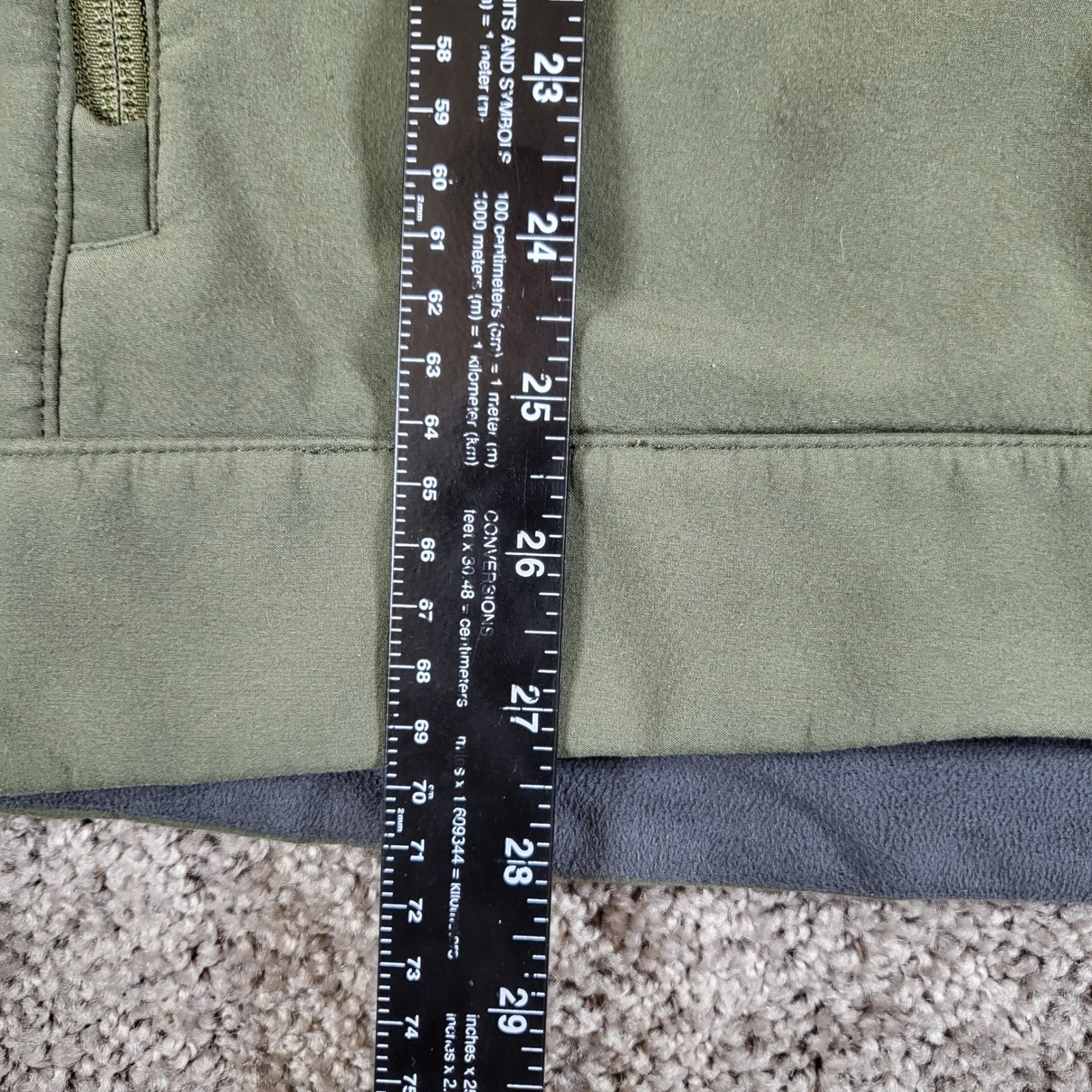 The North Face Mens Large Apex Softshell Jacket Full Zip Green Outdoor Coat
