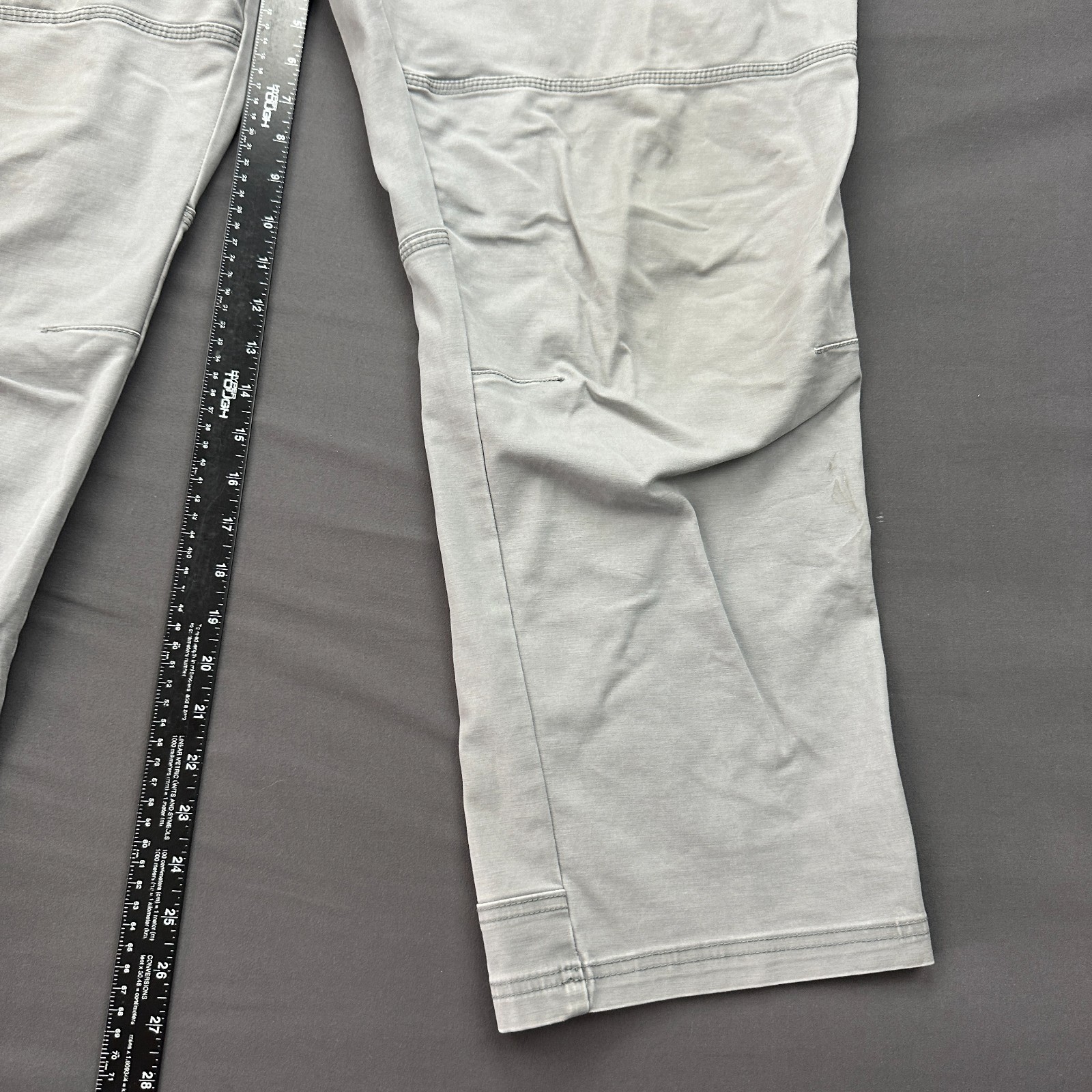 RedHead Ankle Pants Mens 46×30 Gray Straight Leg Outdoor Hiking Camping Casual