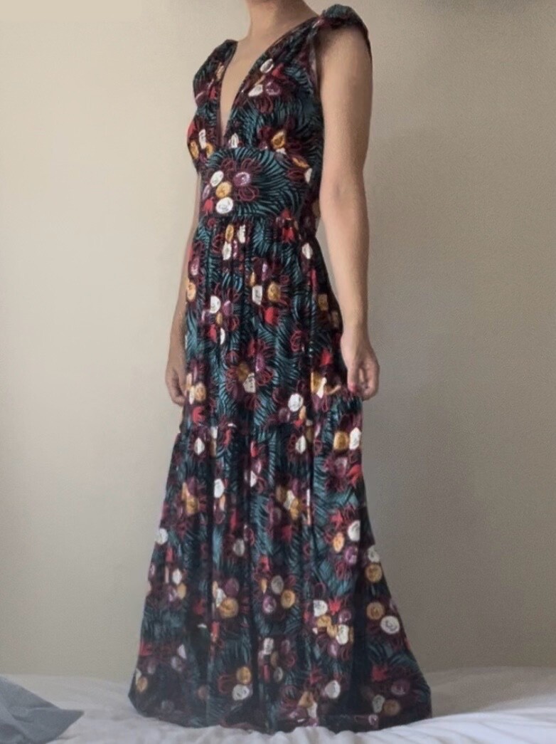 ED2026 Trashy Diva Bianca Petal Long Dress Curious Corsage Size 0