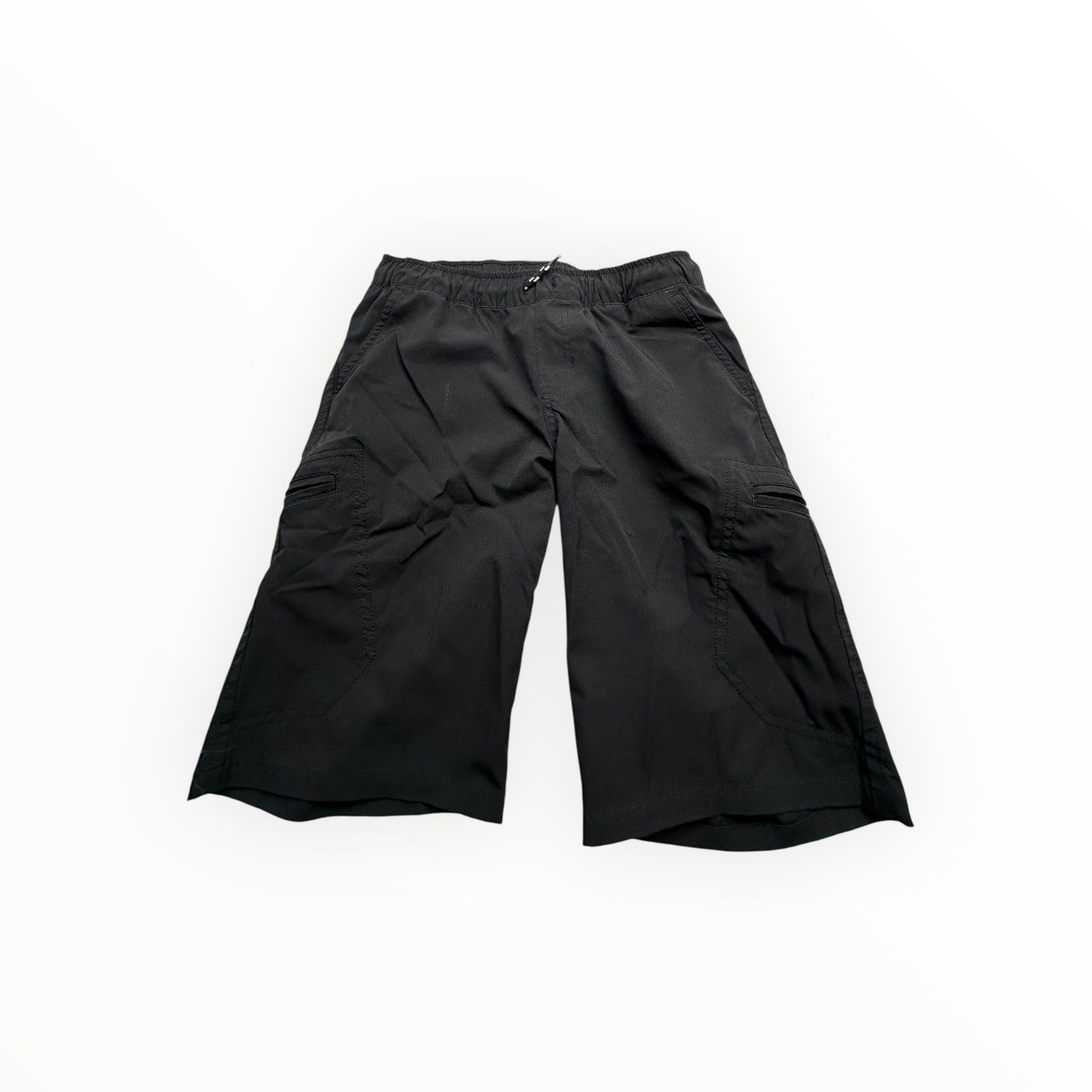 Joe’s Jeans Mens Black Cargo Hiking Shorts Size Medium Elastic Waist Stretch