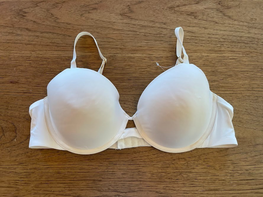 SOMA Smooth Ivory 34DD Embraceable Micro Sweetheart Lightly Lined Demi Bra
