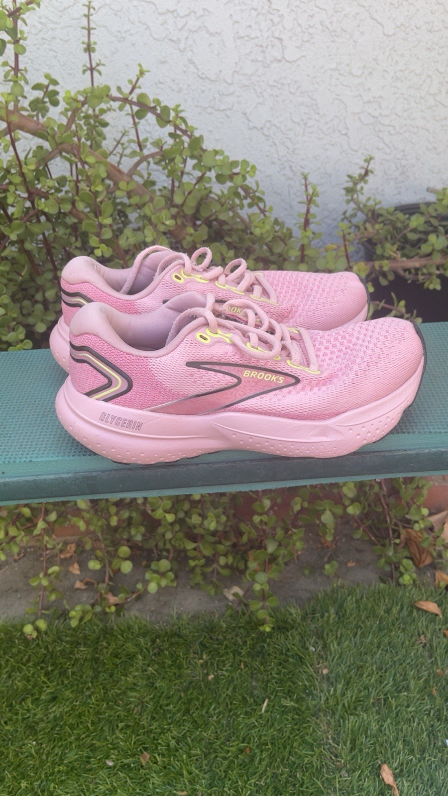 Women’s Brooks Glycerin 21 Running Shoe-Zephyr/Violet/Green Size 8.5