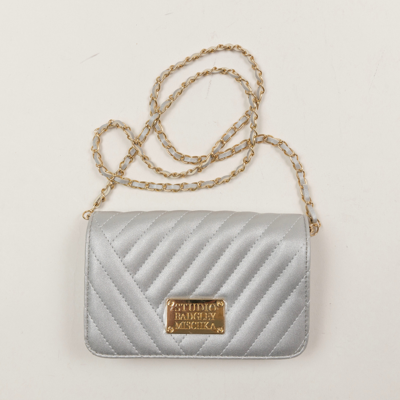 Badgley Mischka Camera Bag Gray (Pre-owned/as pictured)