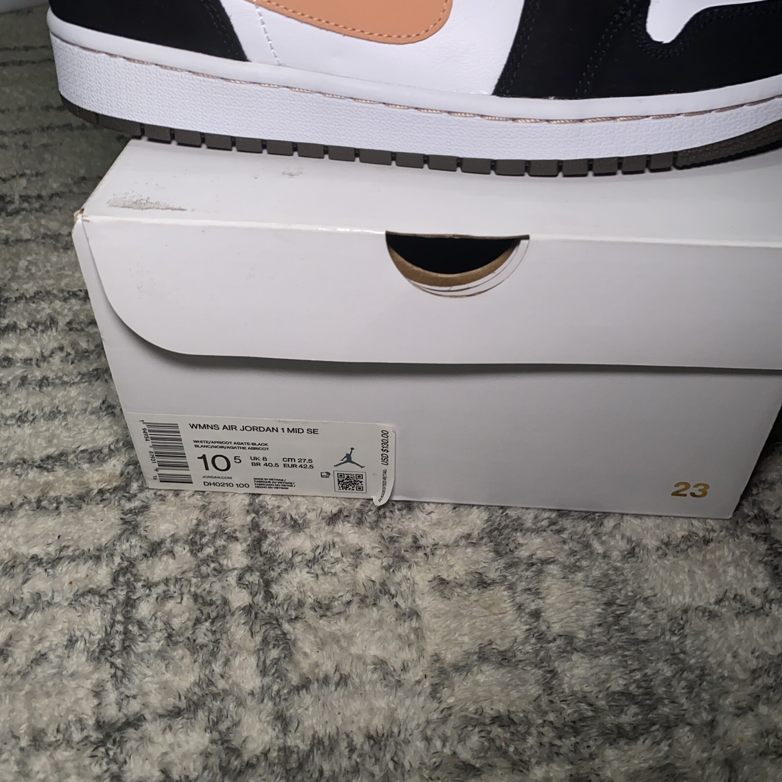 Air Jordan 1 SE Mid Peach Mocha W