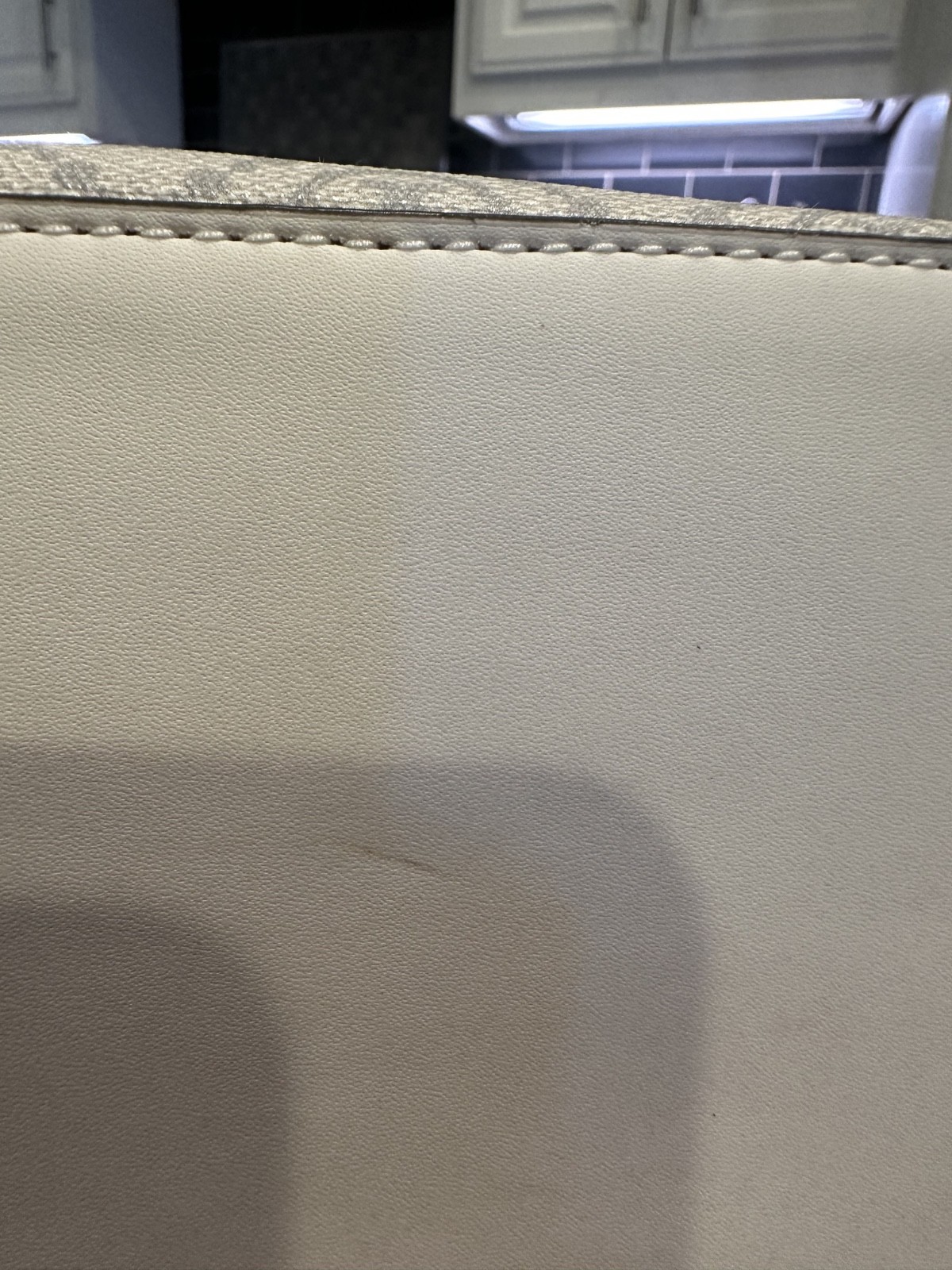 Tory Burch T Monogram Coated Canvas Zip Tote Ivory Laptop Work Bag NWOT