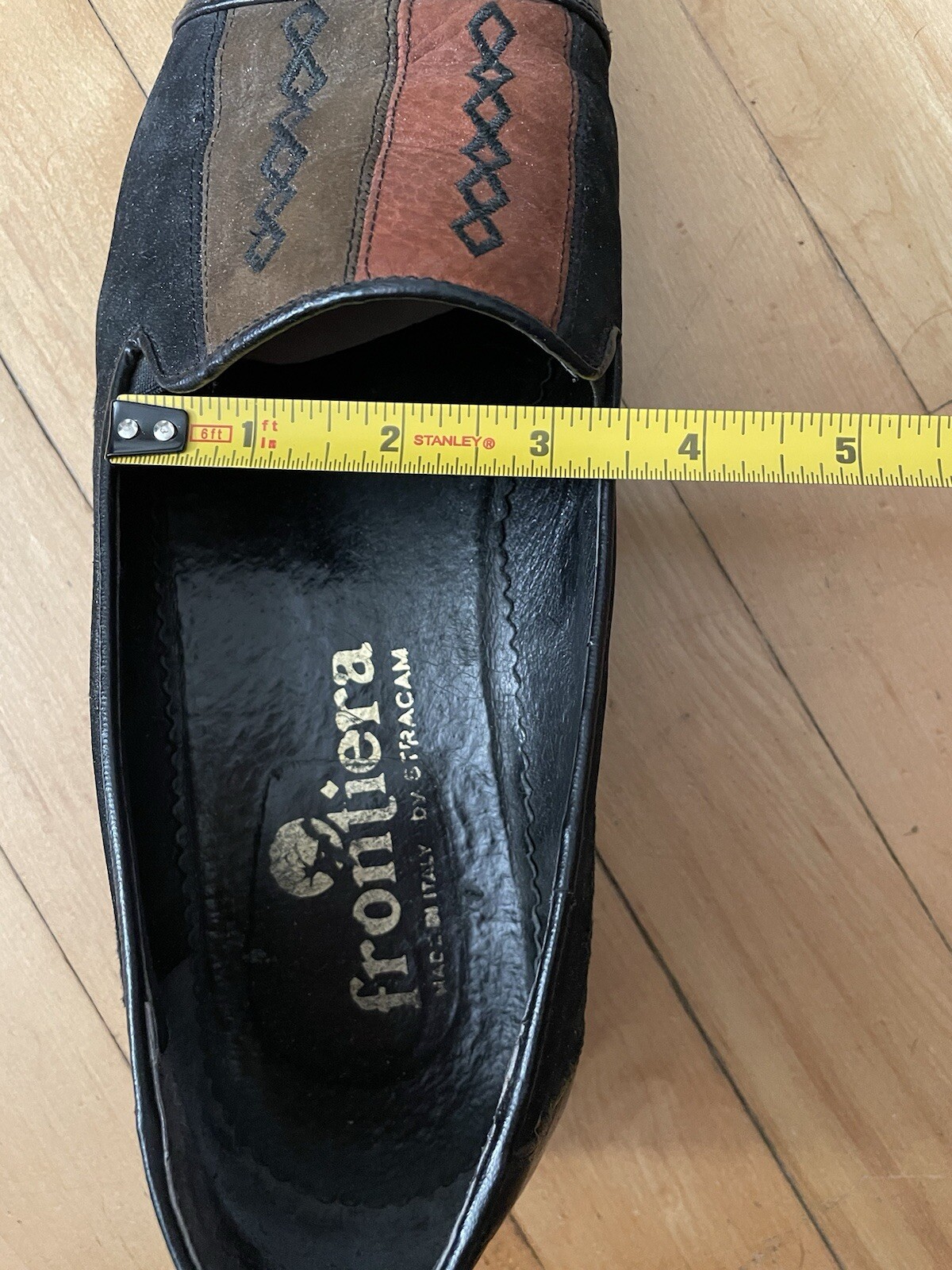 FRONTIERA by Stracam Italian Leather Shoes *NO SIZE APPROX 10-11 E Made in Italy