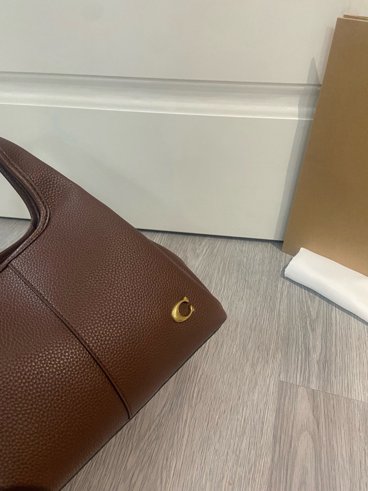 COACH CM545 LANA23 Crossbody 2way Shoulder Bag Leather Maple Outlet