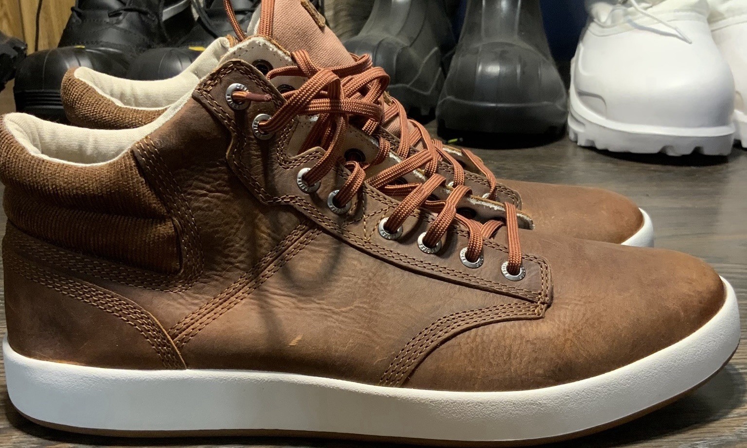 Kodiak Size 11 (Really 10 1/2) Men’s Argus Mid Cut Sneakers Brown Leather New