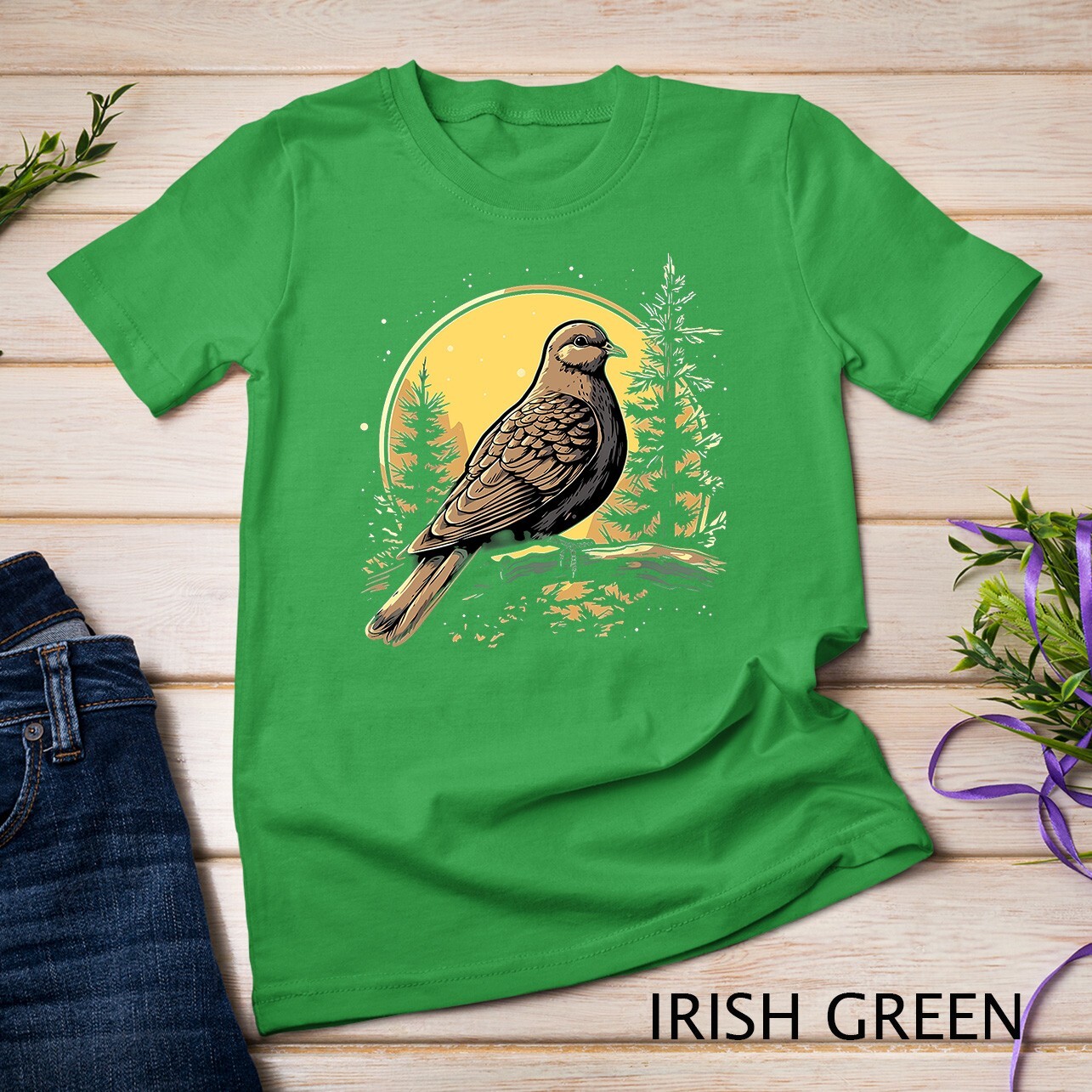 Retro Style Mourning Dove T-Shirt Unisex T-shirt