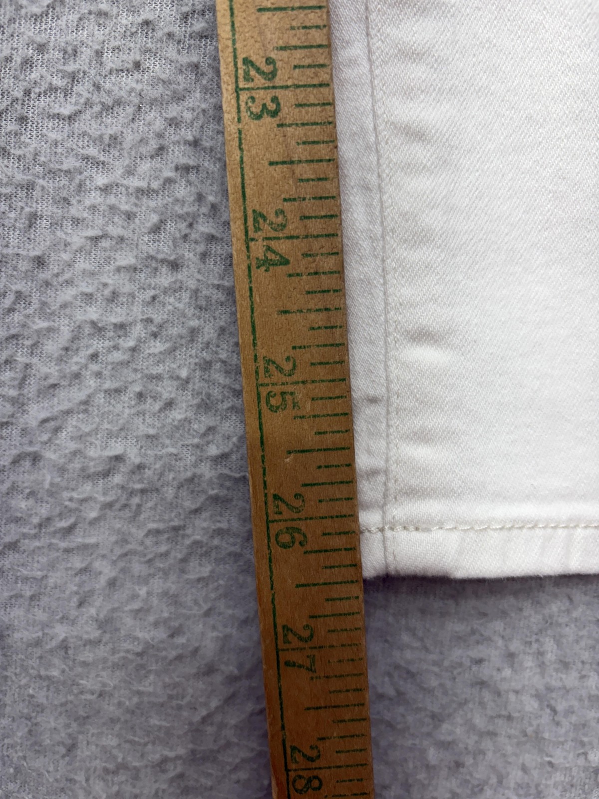 7 For All Mankind Womens Jeans 29×26 White High Waist Ankle Skinny Distressed