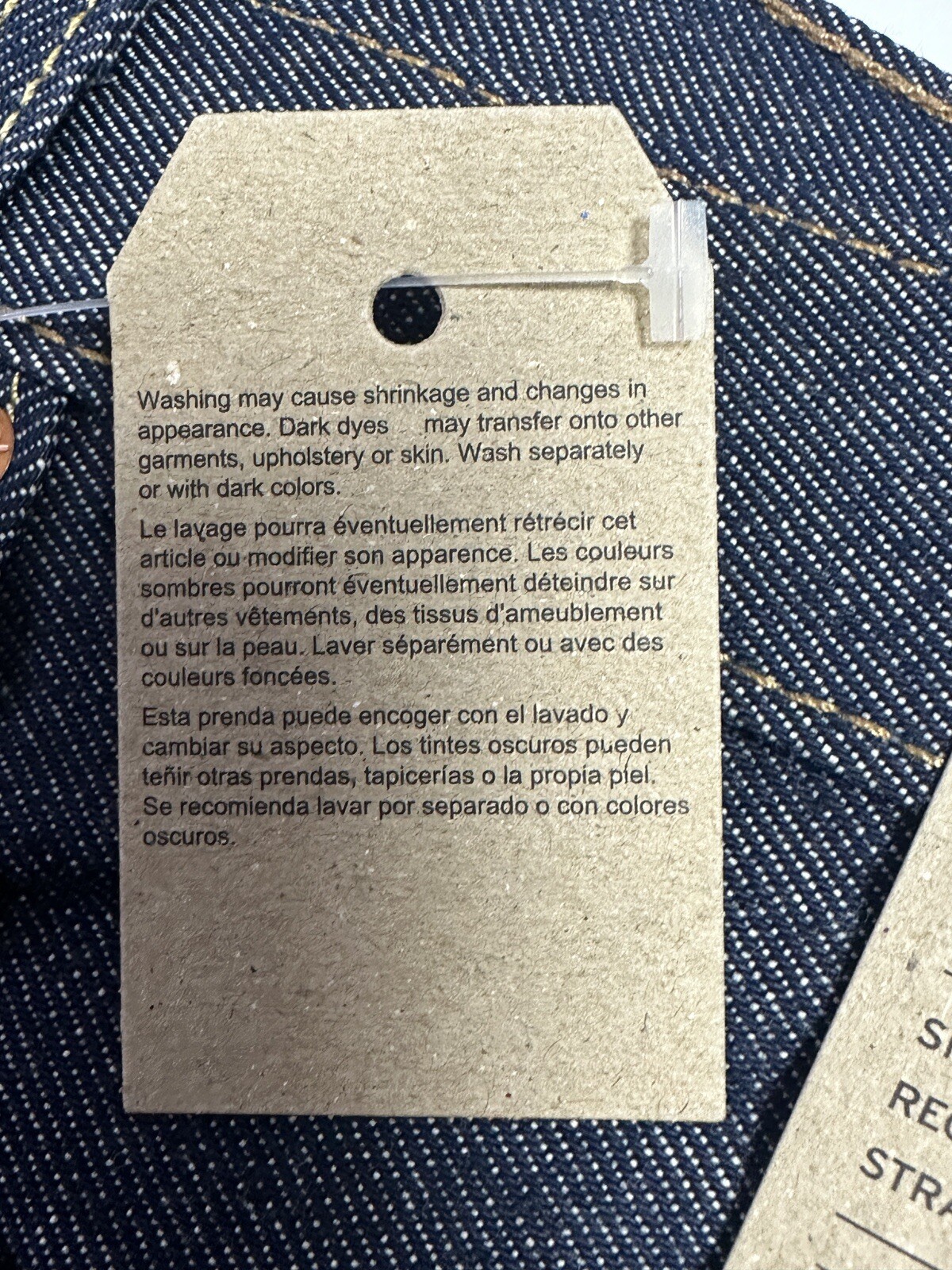 New Levi’s Men’s 501 Shrink-To-Fit Straight Jeans Rigid Blue Big & Tall 44 x 30