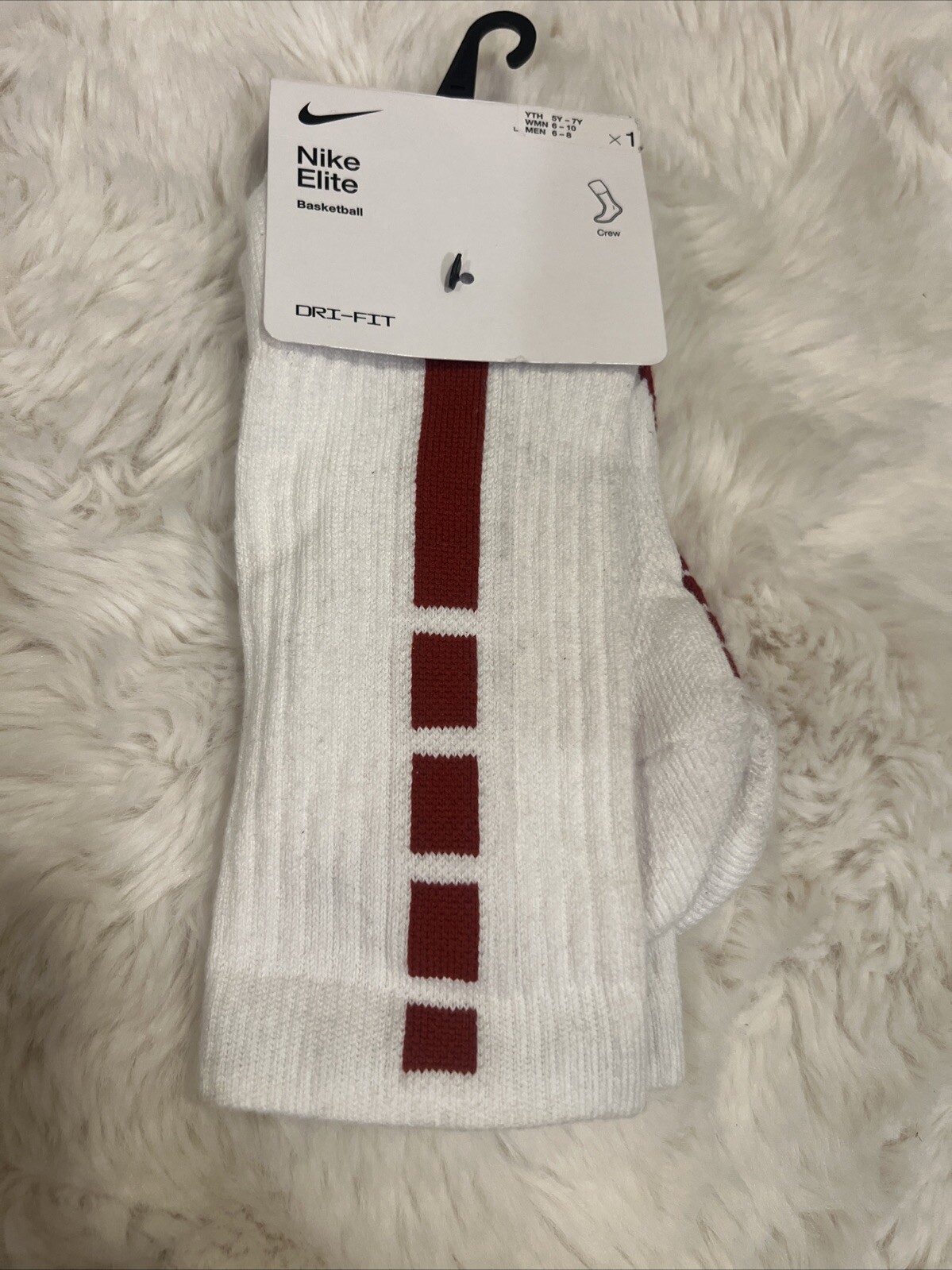 1 Nike Elite Crew Basketball Socks Medium Sz 6-8 SX7622 $16