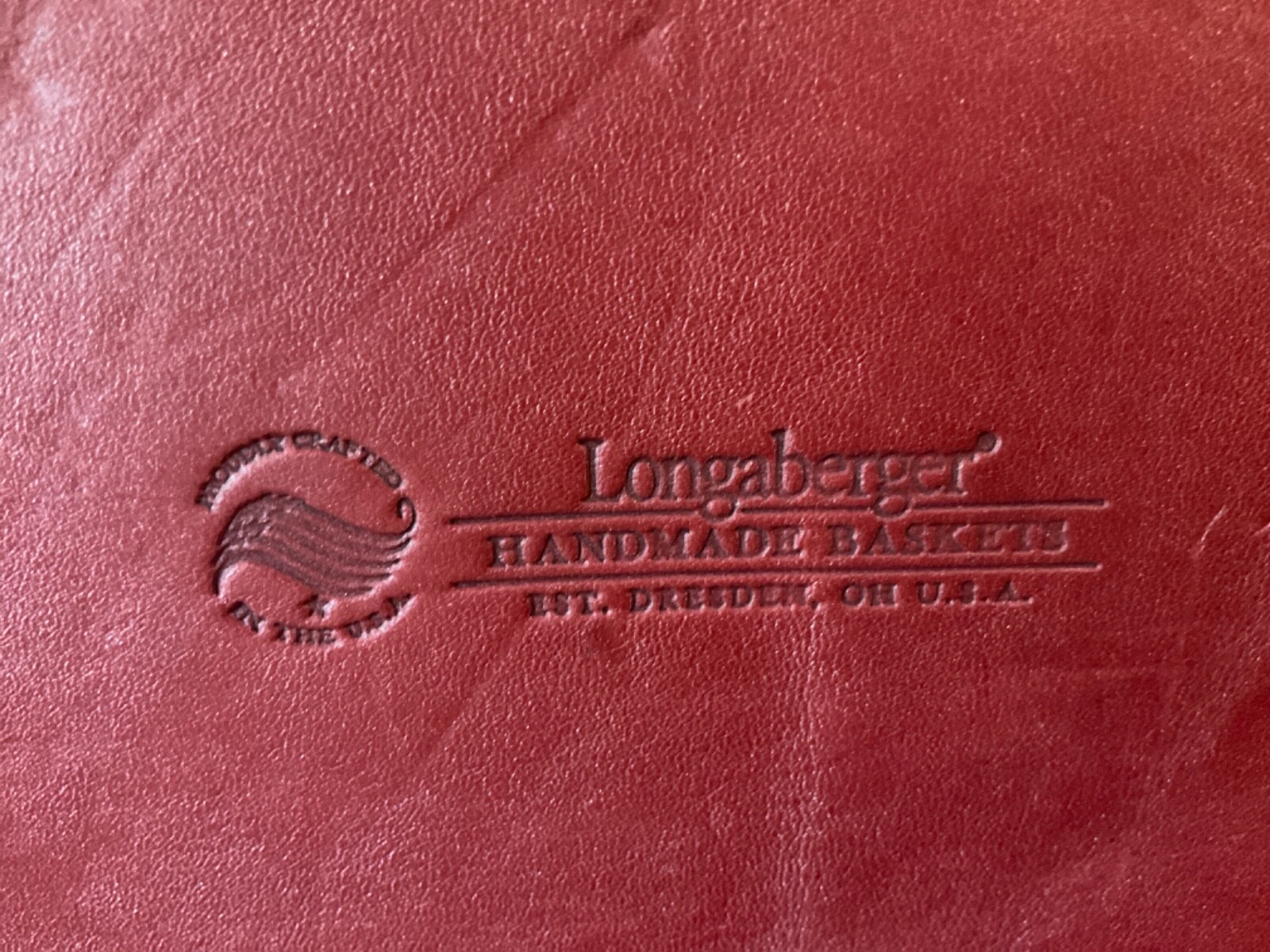 Preowned Longaberger Med.Sized To Go Bag. 17”L x 4”W x 11”H. Coral, green, turq.