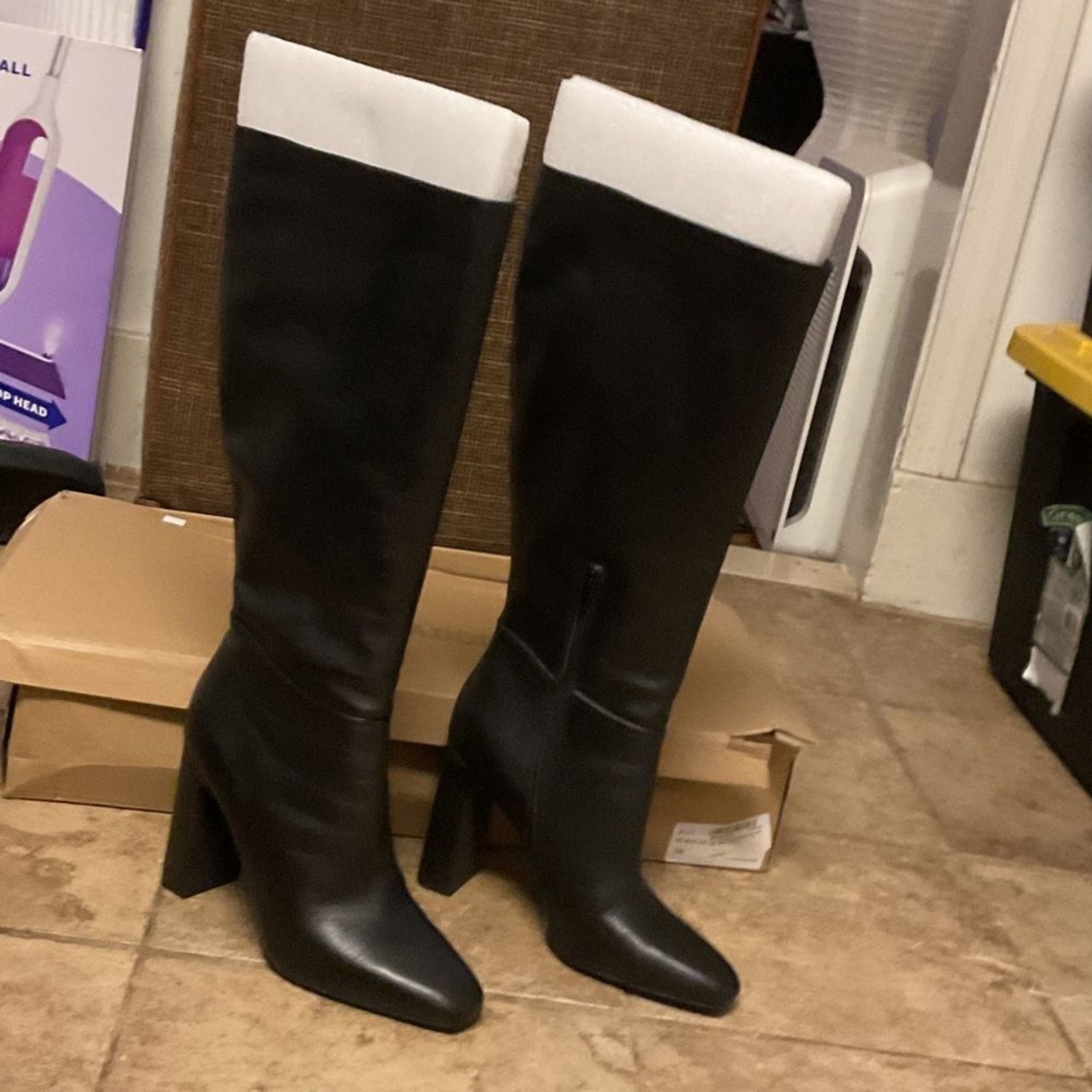 Steve Madden Black Heeled Boots