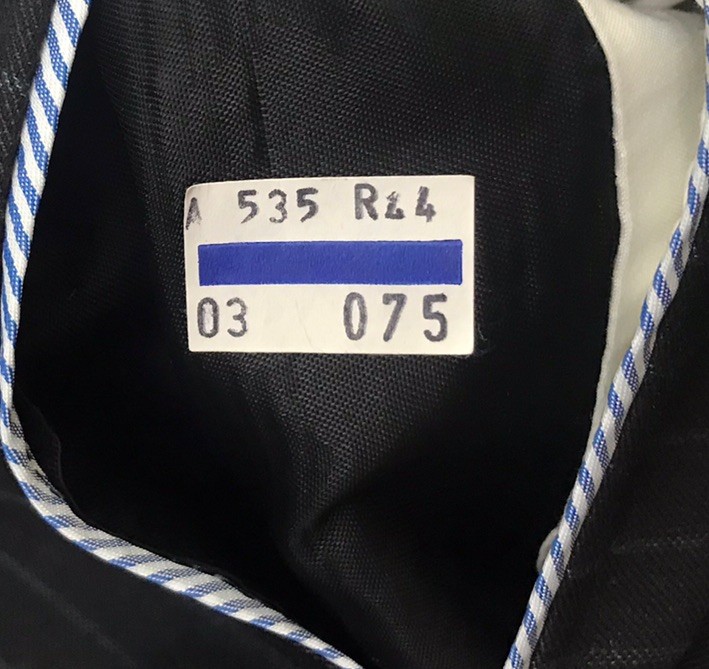 Tommy Hilfiger Regular Fit Wool Suit Gray Striped 44R 38×29