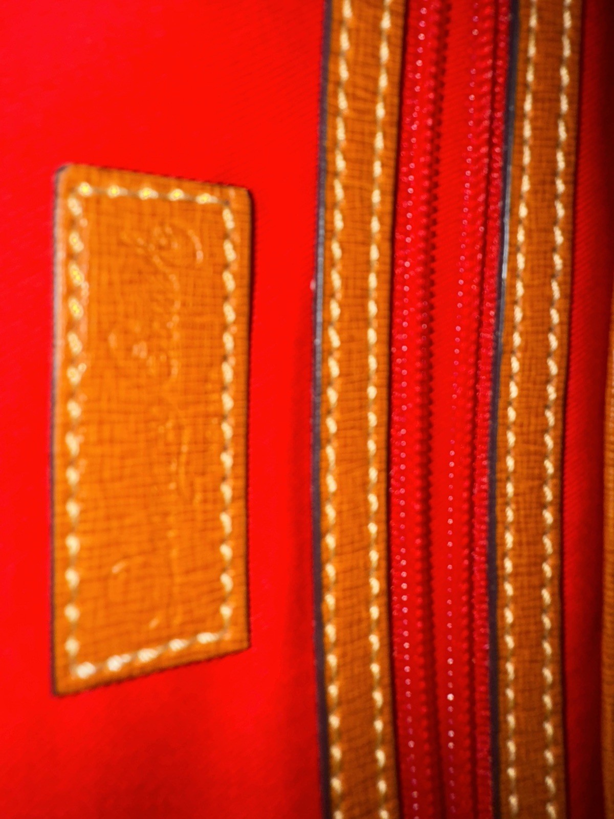 Dooney and Bourke 1975 Saffiano Leather Sydney Satchel Domed cross body.