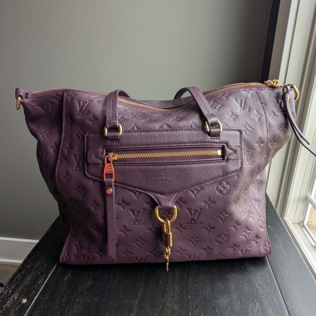 Louis Vuitton Purple Monogram Empreinte Embossed Leather Lumineuse PM Bag Purse