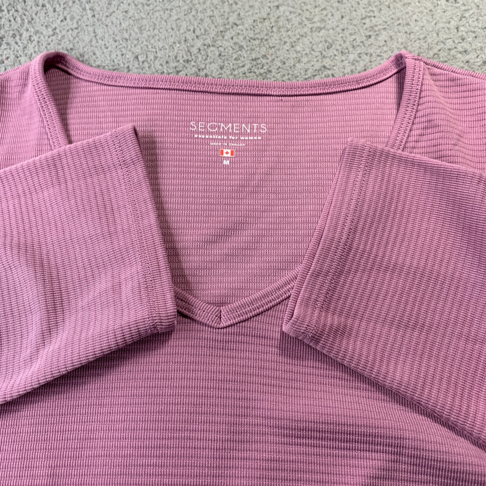 SEG’MENTS Blouse Womens Medium Top Long Sleeve Purple