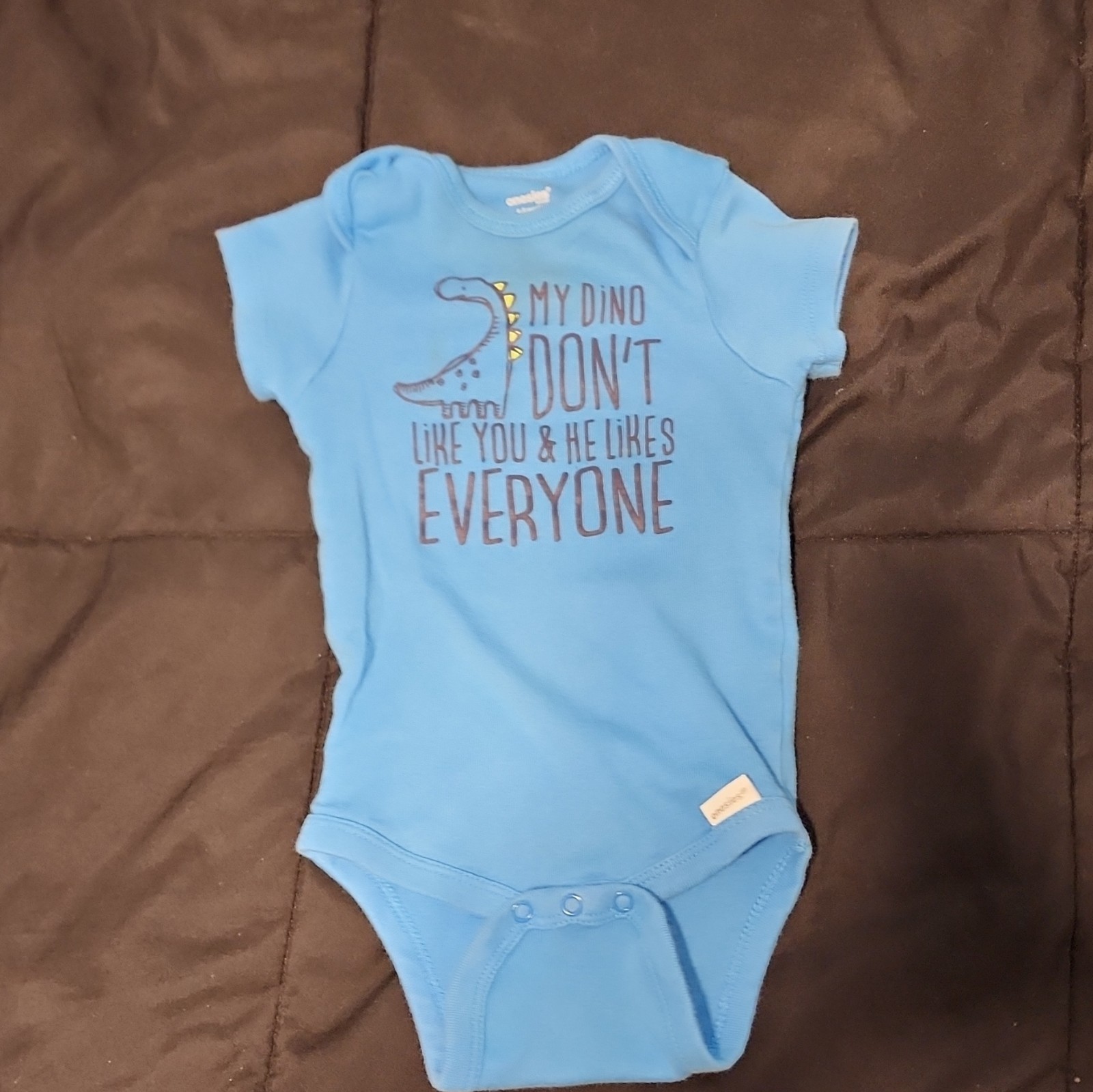 Brand Baby Bodysuits & Pants Lot 6-9M Cotton Dinosaur Stars Multi