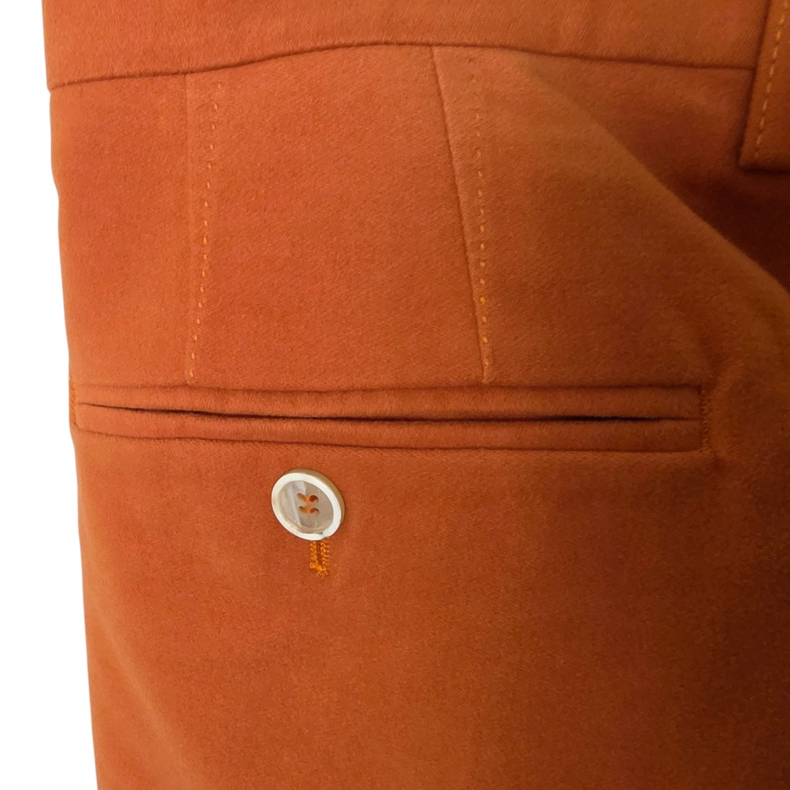 brunello cucinelli mens pants Size 54 Orange Cotton 37×34