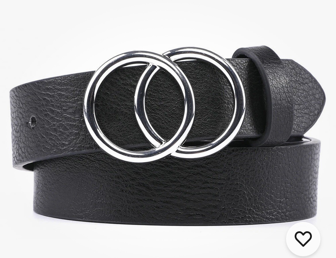 Womens Belt Synthetic Leather Belts for Woman Ladies Belts 1.18inch Wide