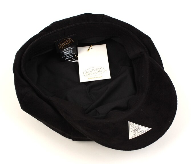 [UNIVERSAL CHEMISTRY] BTS Jimin Suga Black Newsboy Cap Black Hat