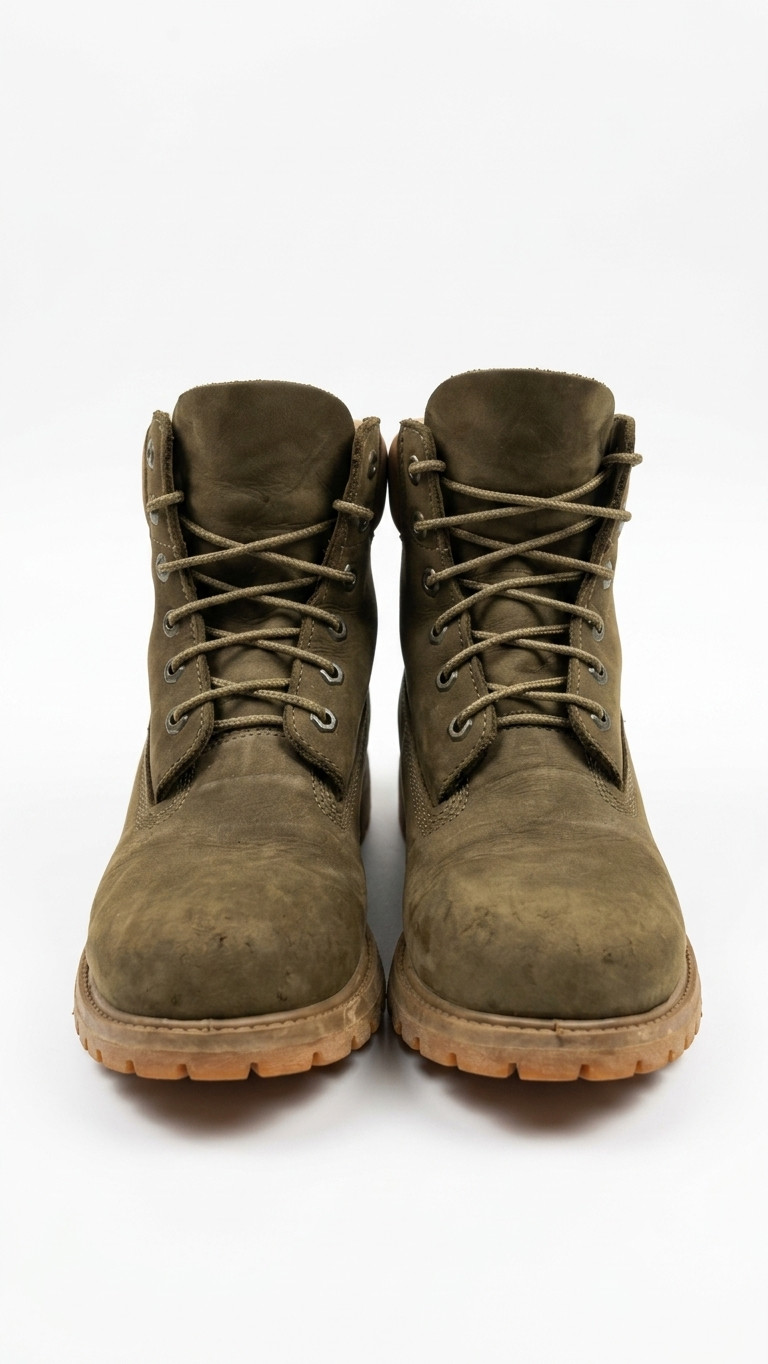 Timberland Women’s 6″ Premium Waterproof Boots Size 10 W Olive Green Leather