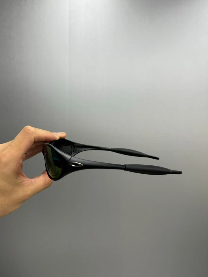 Oakley Minute 1.0 OO9133 Polarized Sunglasses Matte Black Frame Purple Lensfhj*