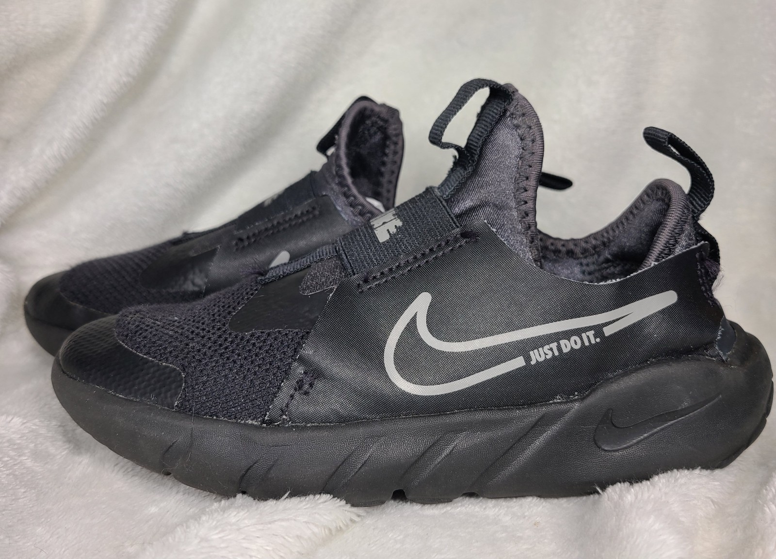 Nike Flex Runner 2 Slip On Shoes Black Anthracite DJ6039-001 Toddler Youth 1