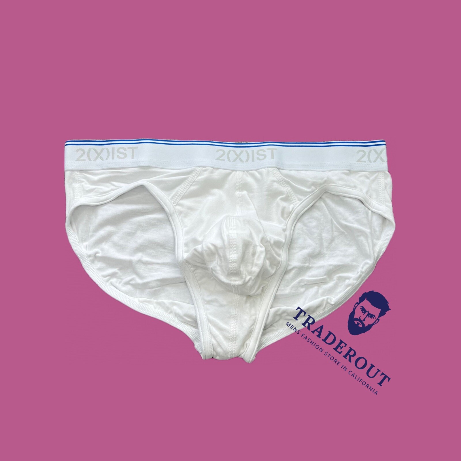 2(X)ist 2xist men white cotton stretch no-show Brief underwear size S M