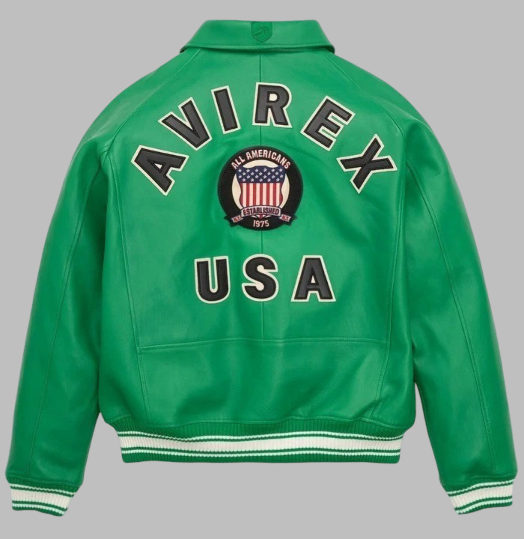 New Men Avirex Genuin Leather Bomber Jacket Iconic USA Design Personalized Gift