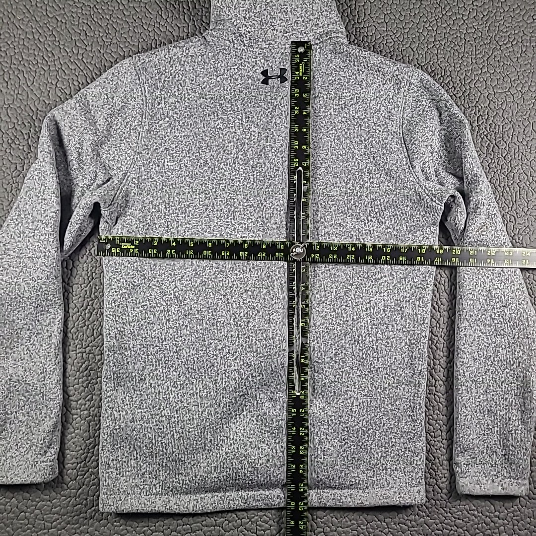 Under Armour Sweatshirt M3ens S Gray Full Zip Jacket Semi-Fitted All Season
