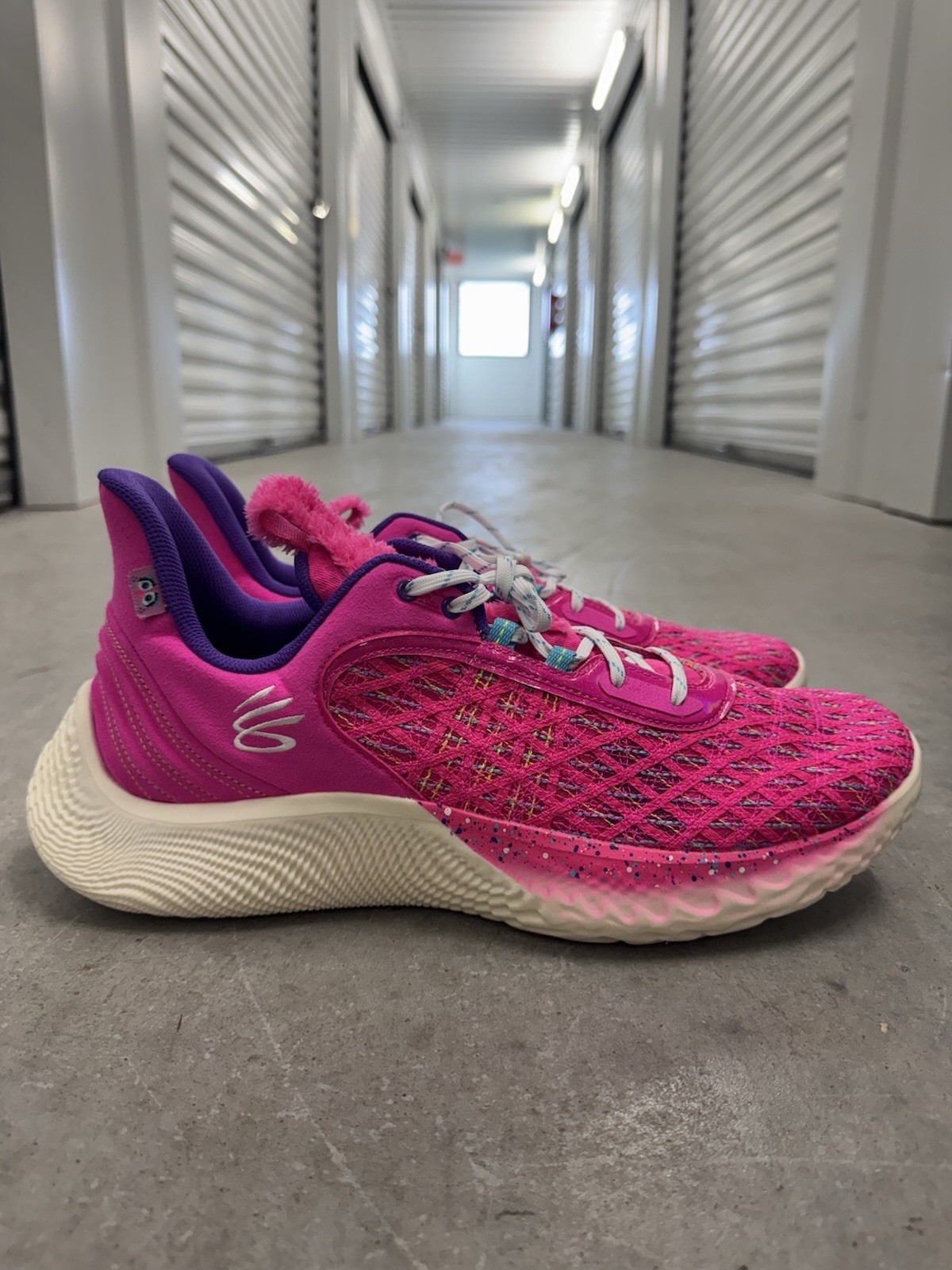 Under Armour Curry Brand Flow 9 Sesame Street Abby Cadabby 3024248-605 Size 15