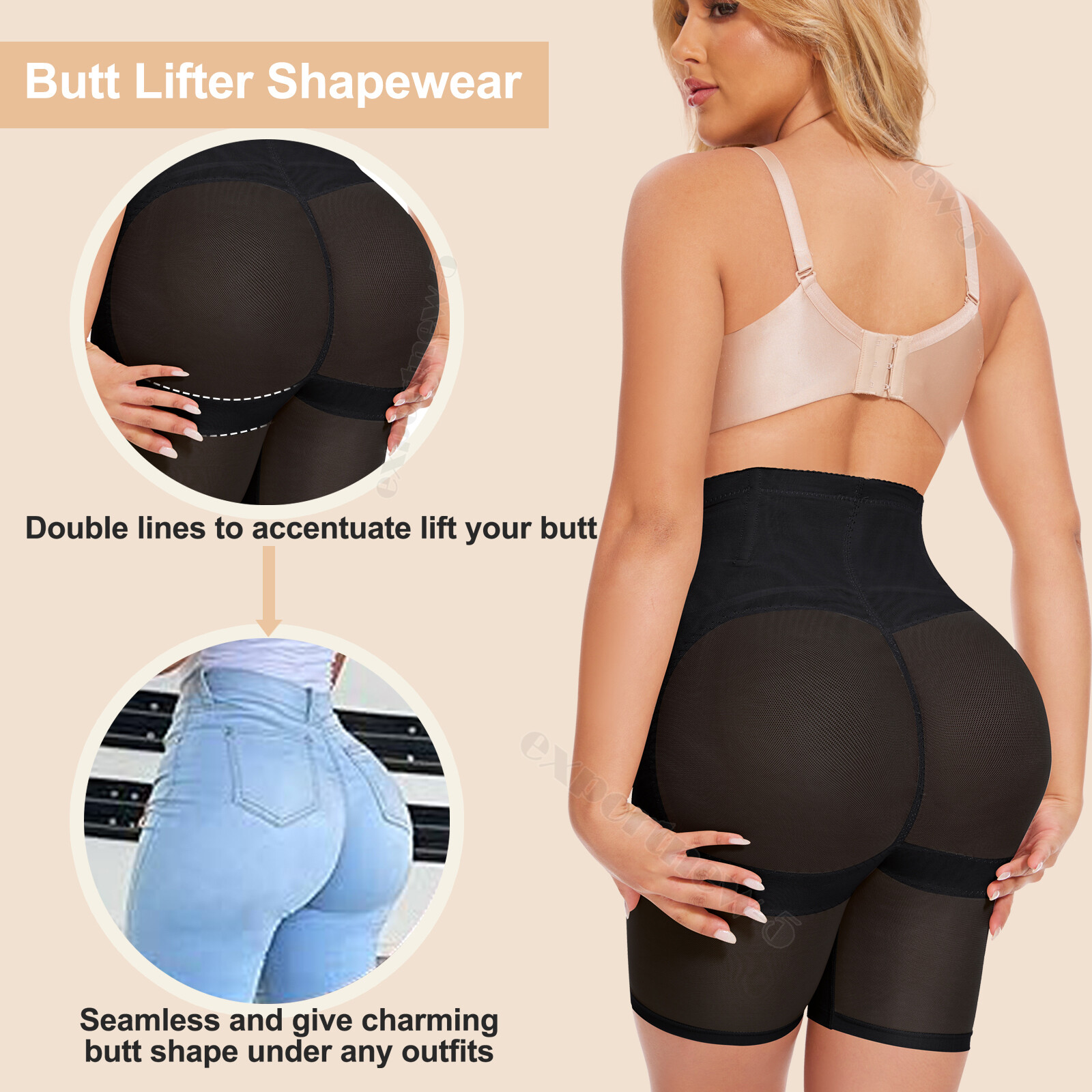 Tummy Control High Waist Shorts Girdle Pants Body Shaper Thigh Slimmer Shapewear