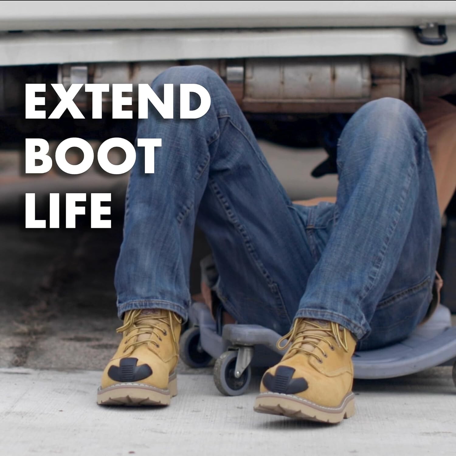 Boot Toe Guards – Shoe Toe Protector Guards Against Scratches and Hides Exist…