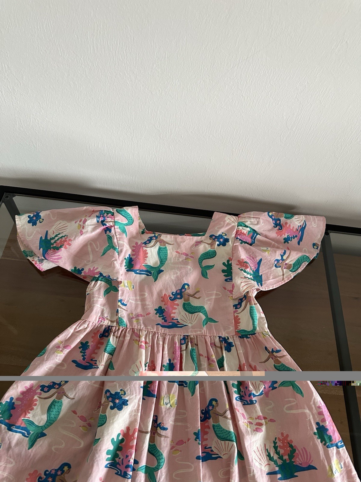 Mini Boden Charming Pink Sea Life Mermaid Dress Size 7-8