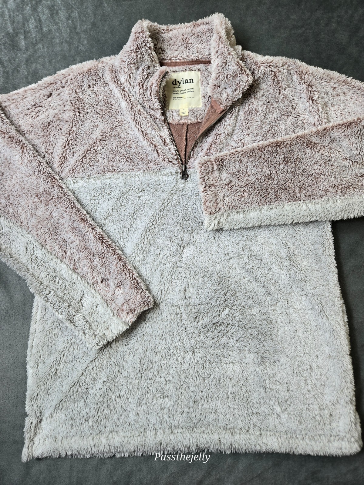 True Grit Sweater Mens Small Sherpa Cozy Dylan American Outdoor USA Colorblock