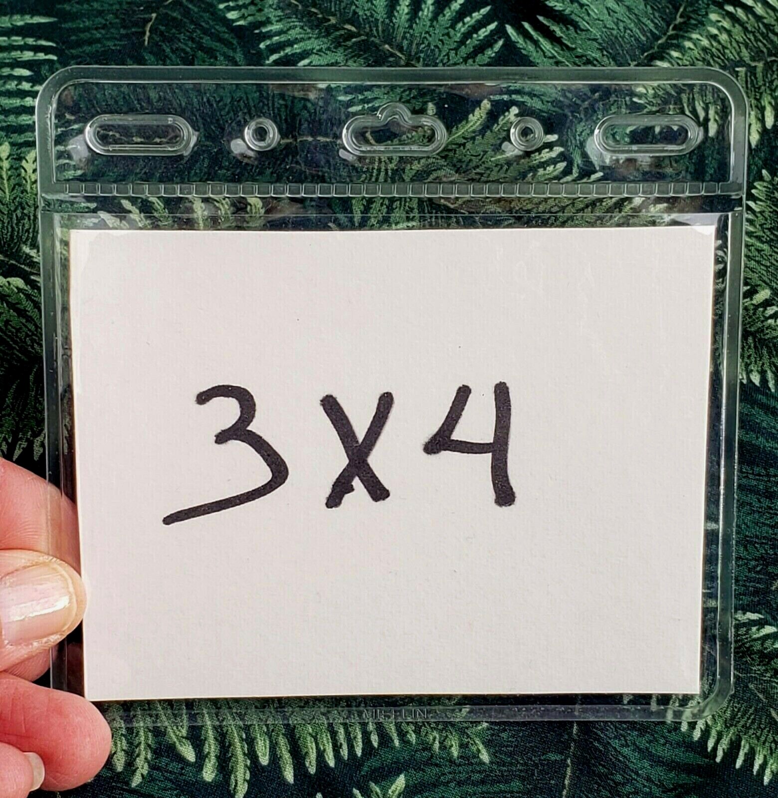 ID BADGE HOLDER Card Saver (2 pcs)-Protector~Horizontal 4″x 3″ (2 pcs)