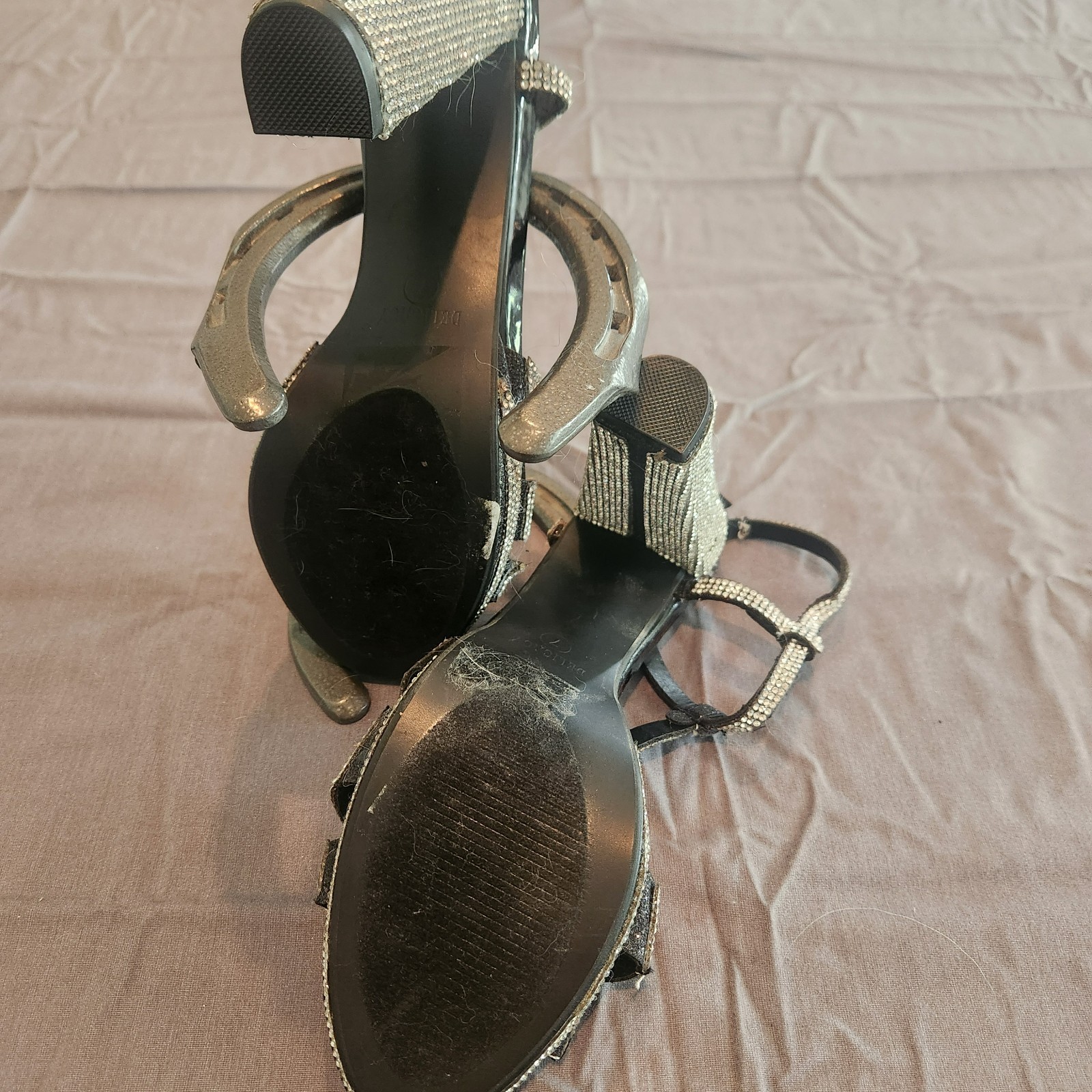 womens sparkle heels size 7