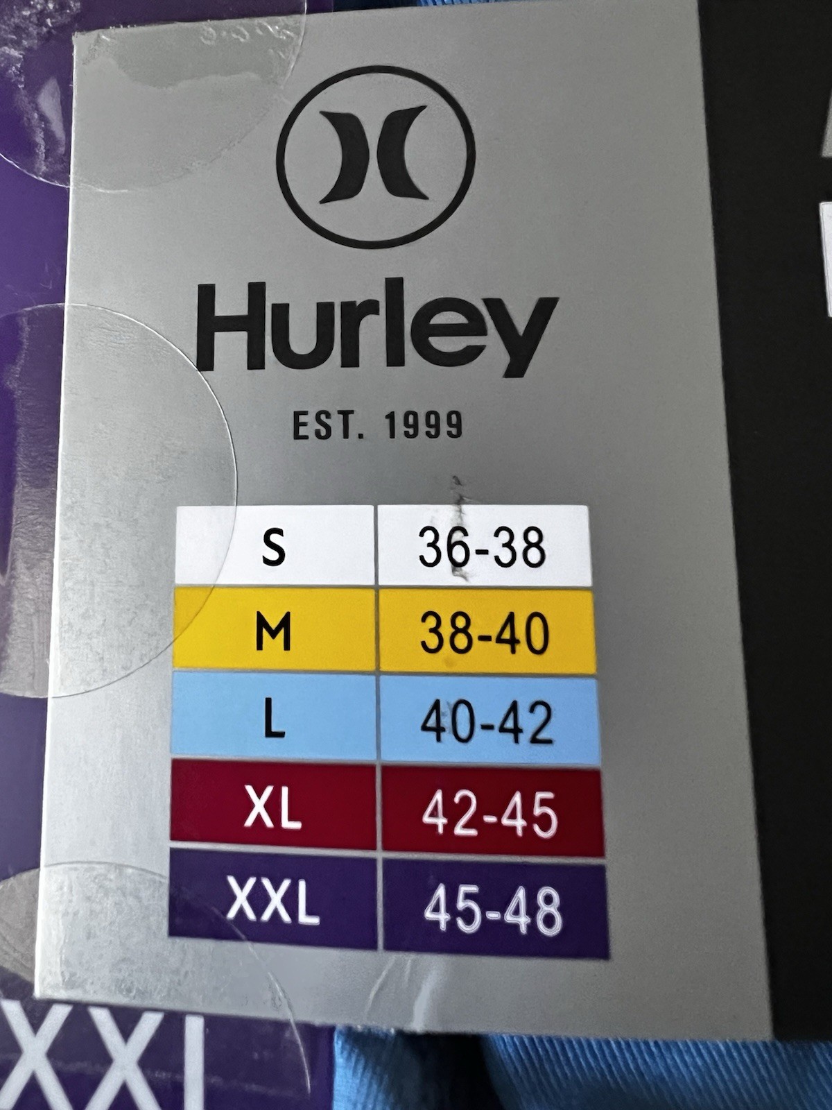 Hurley Men’s Hooded Long Sleeve UV Tee Shirt, Moisture Wicking Tagless Blue XXL