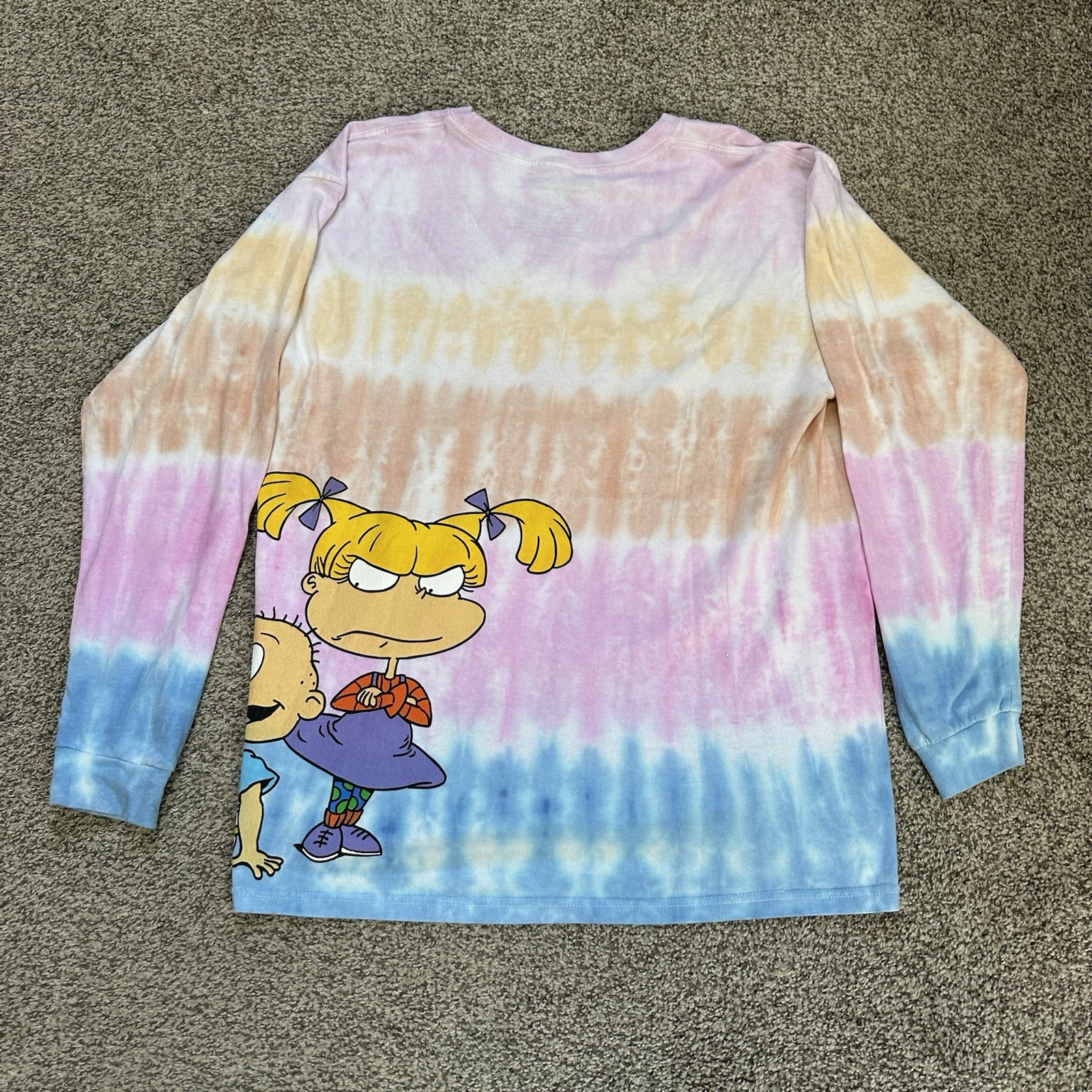 Nickelodeon Retro Rugrats Tie Dye Graphic Long Sleeve T-Shirt Women’s XL