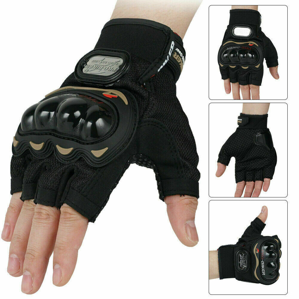 Outdoor Motorcycle Gloves Cycling Fingerless Full Finger Gel Pad Gloves for Men