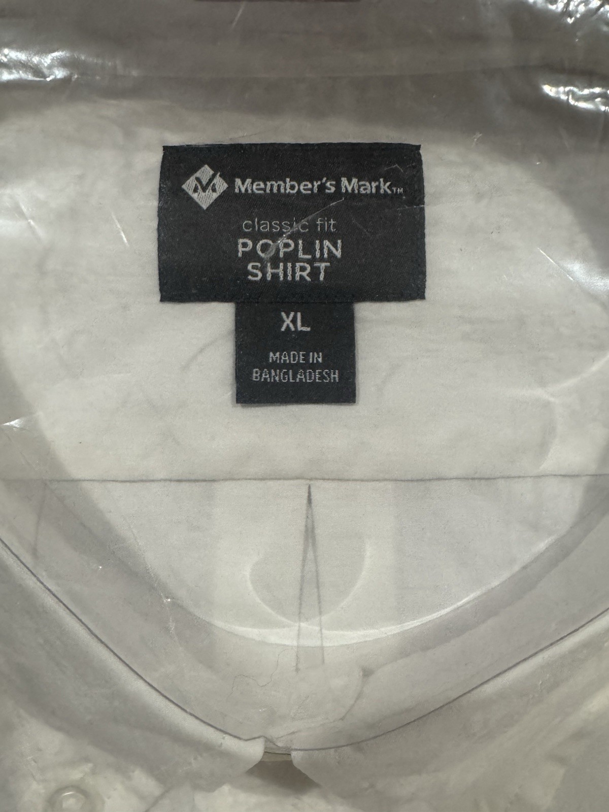 MEMBER’S MARK Men’s Classic Fit Poplin Dress Shirt Big & Tall Sizes XL, XXL